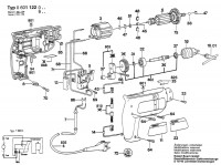 Bosch 0 601 122 041 Drill 110 V / GB Spare Parts